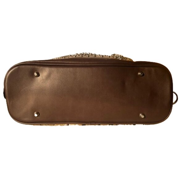 Rustic Couture medium maximalist  studs quilted handbag satchel bag - Picture 8 of 16